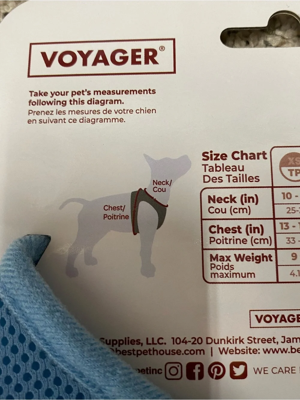 Voyager pet harness medium blue dog step in pet supplies New with tags